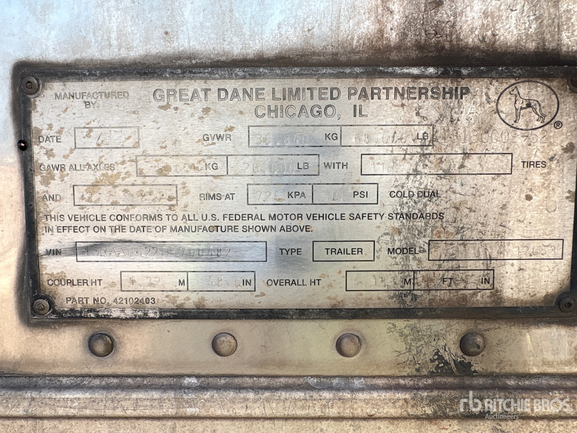 2013 Great Dane 53 Ft