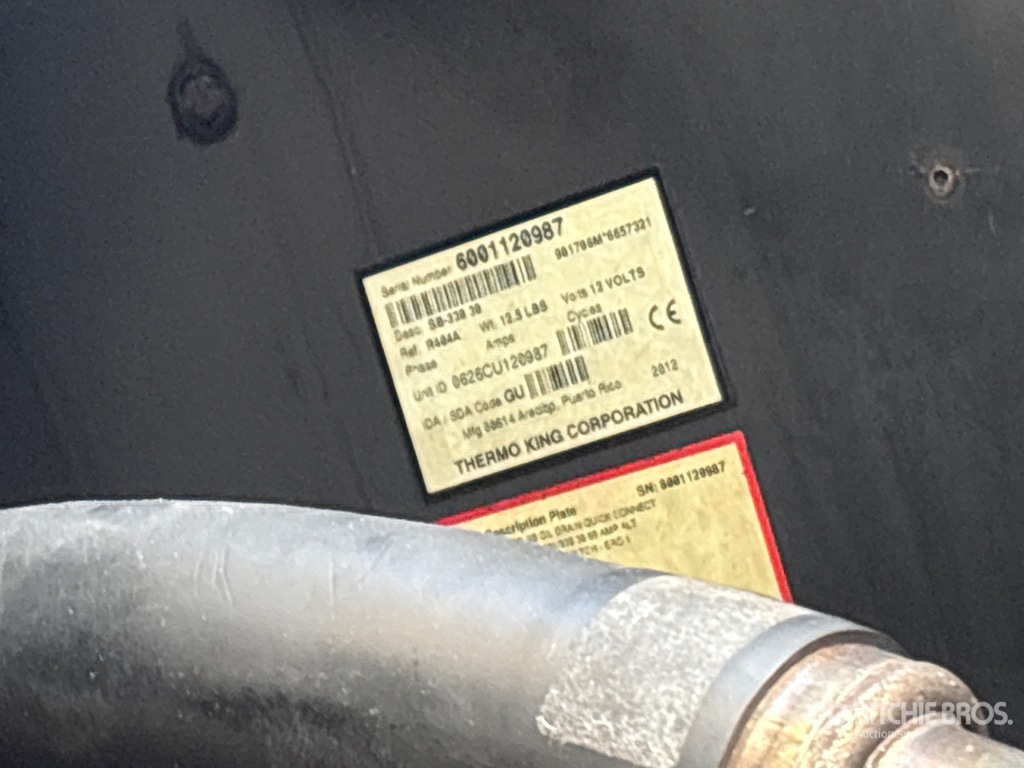 General Appearance with Refrigeration Unit Serial Number