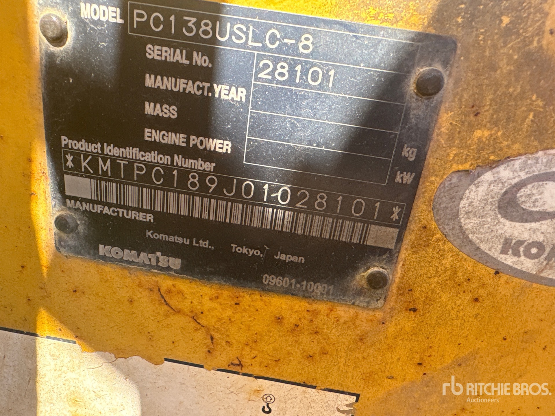 2012 Komatsu PC138USLC-8