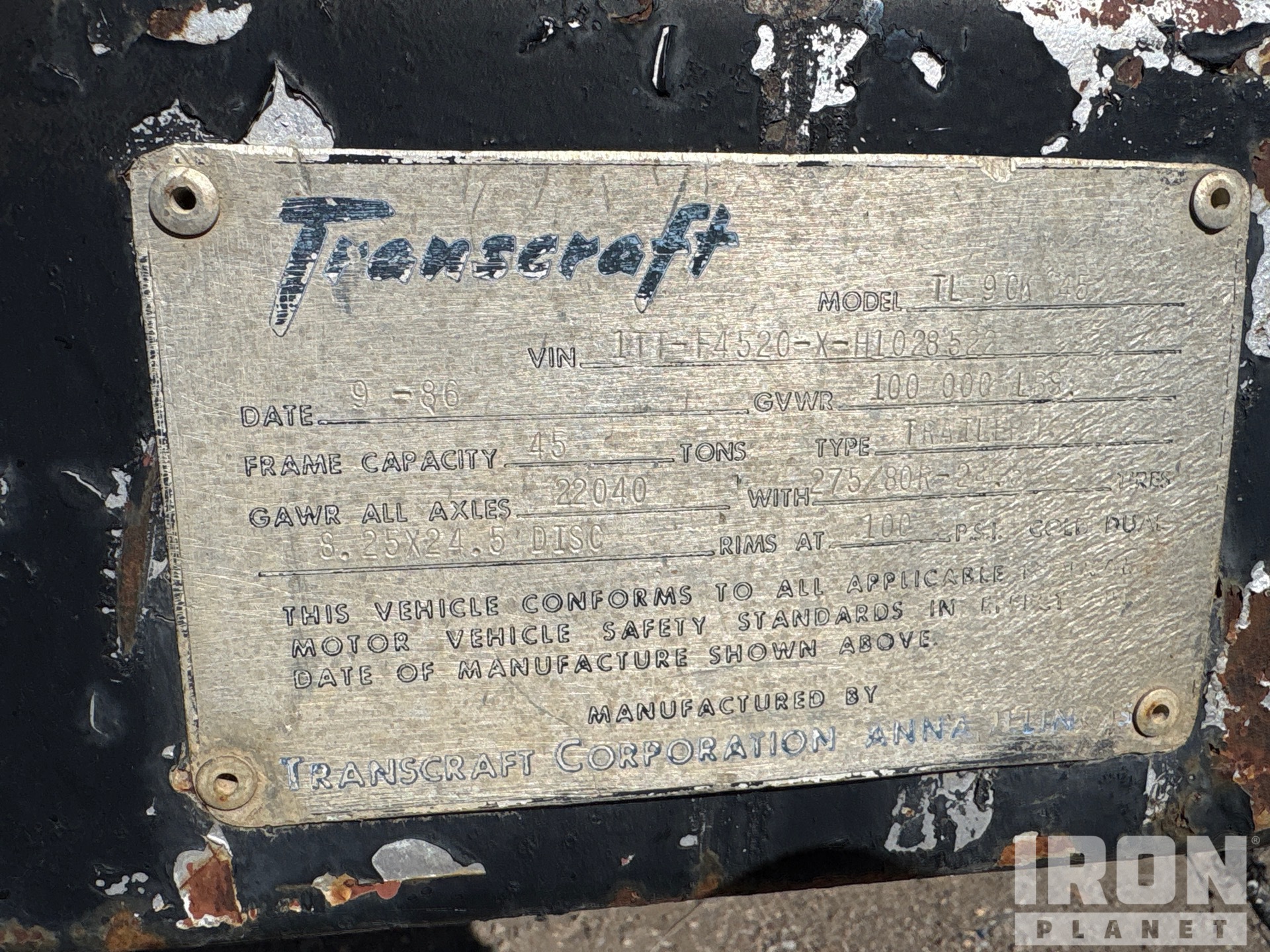 1987 Transcraft TL90K
