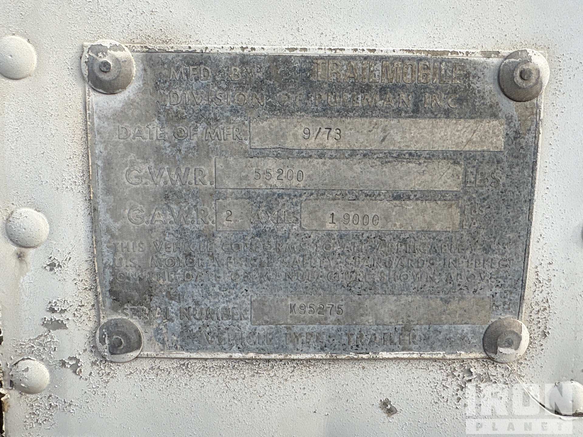 1973 Trailmobile A11A-1SAU