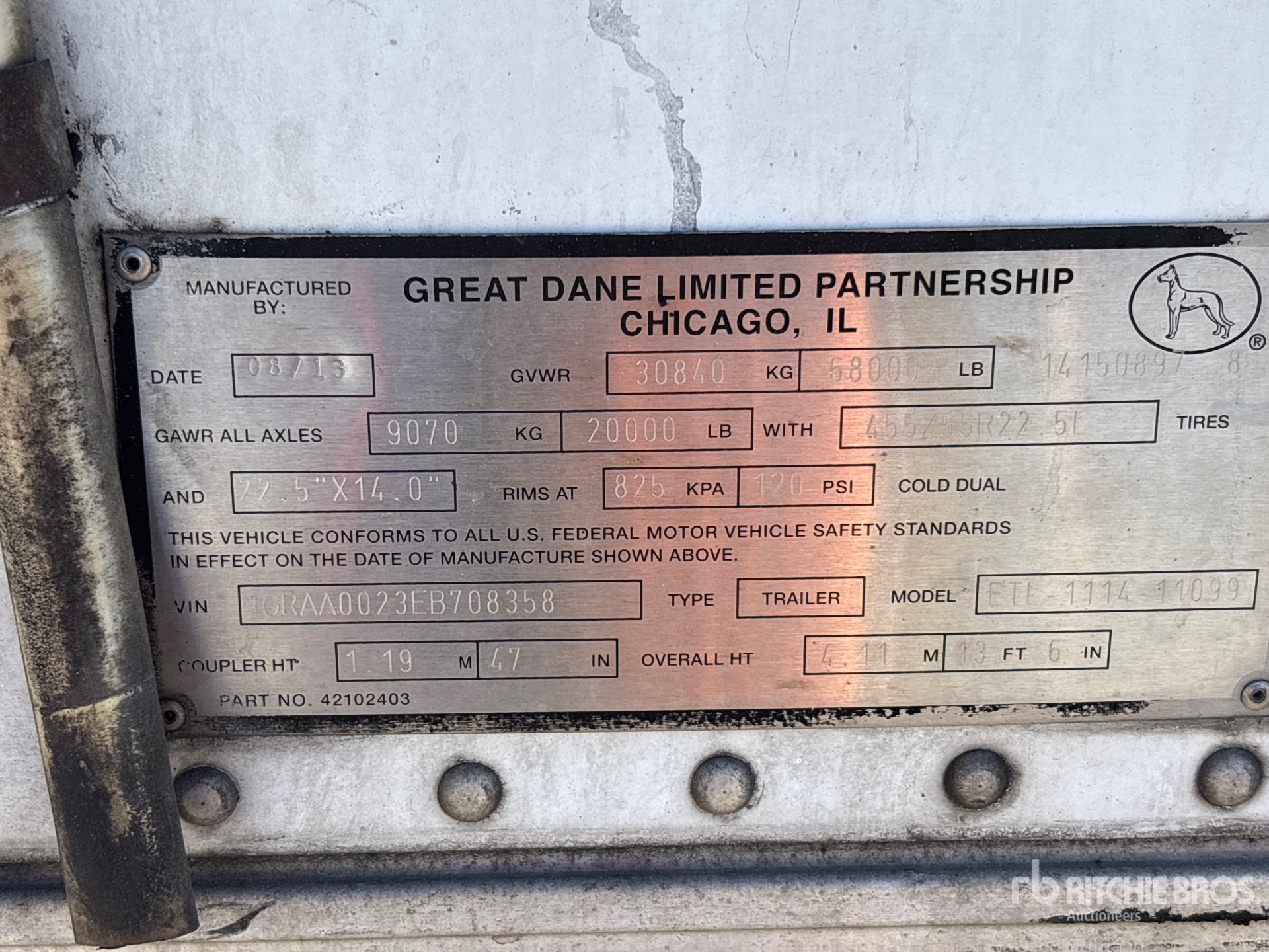 2014 Great Dane ETL-1114-11099