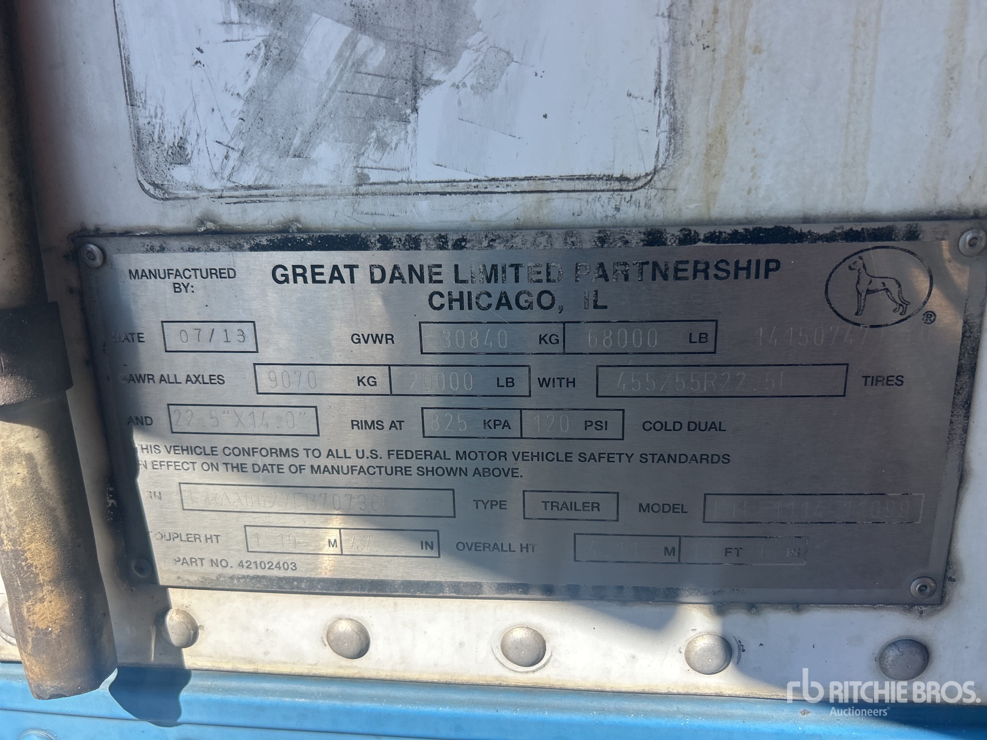 2014 Great Dane ETL-1114-11099