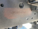 General Appearance with Frame Stamp Serial Number/VIN Photo