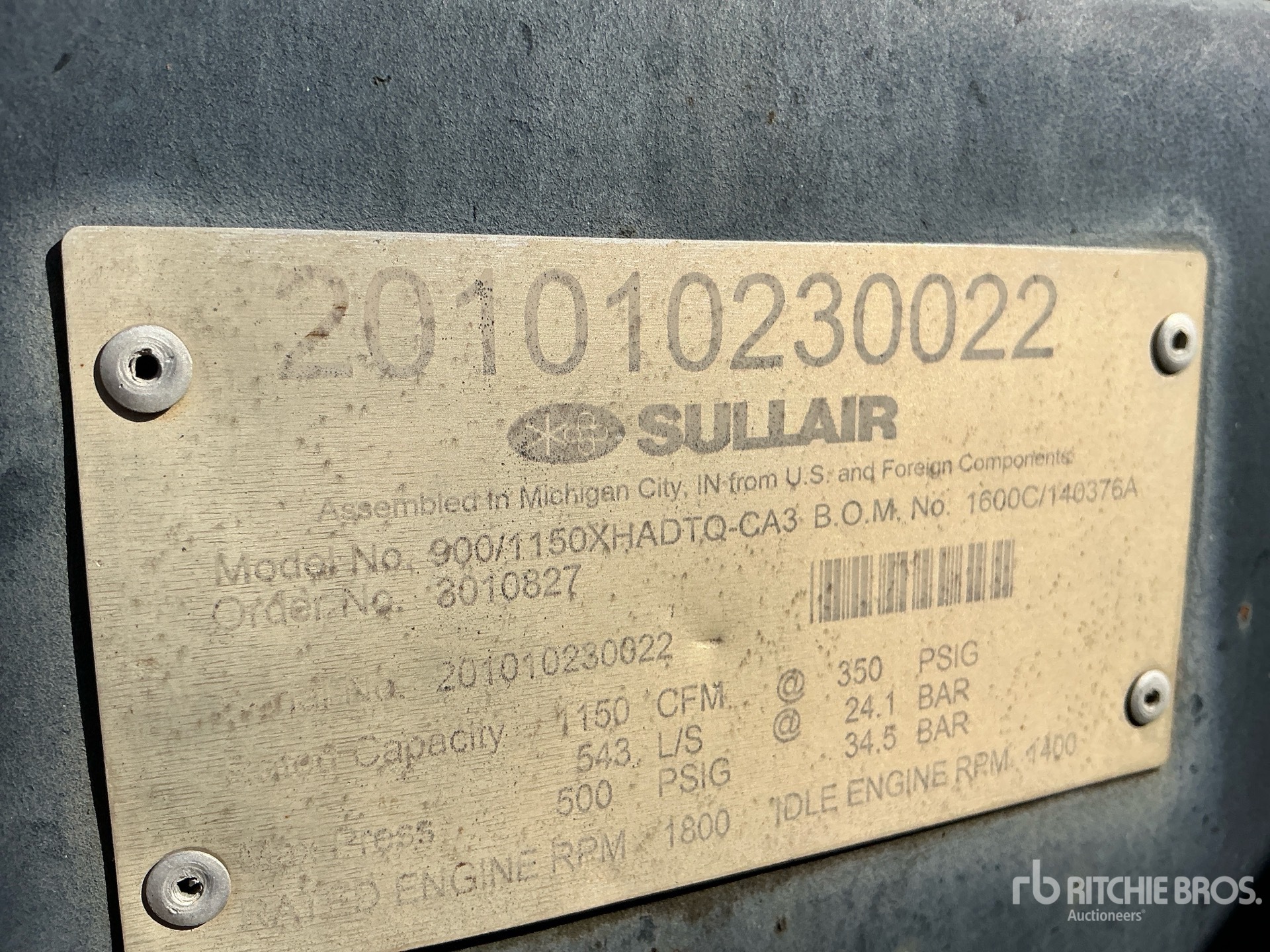 2010 Sullair 1150XH