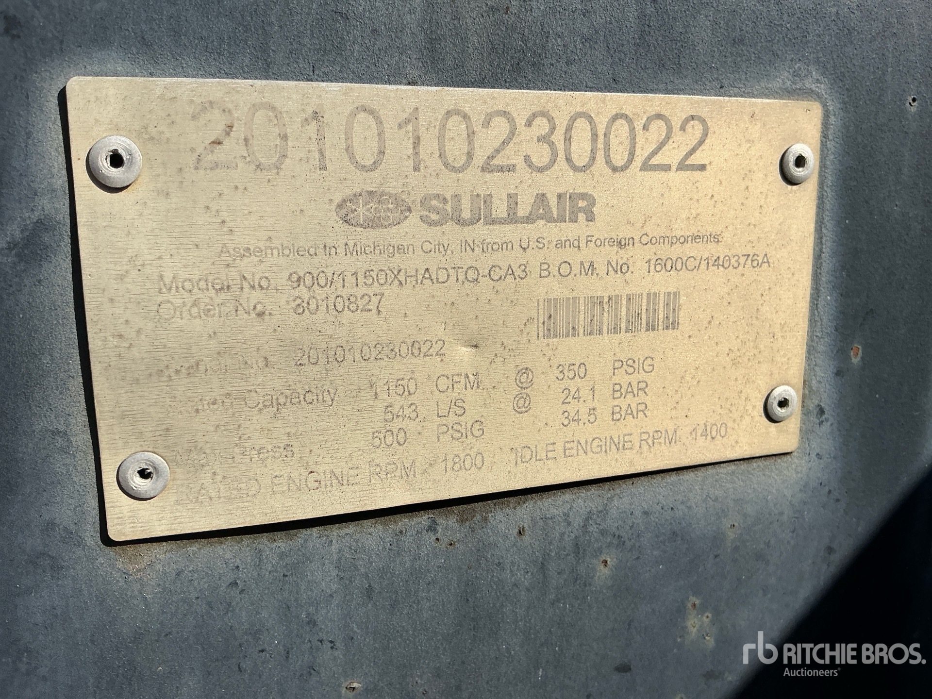 2010 Sullair 1150XH
