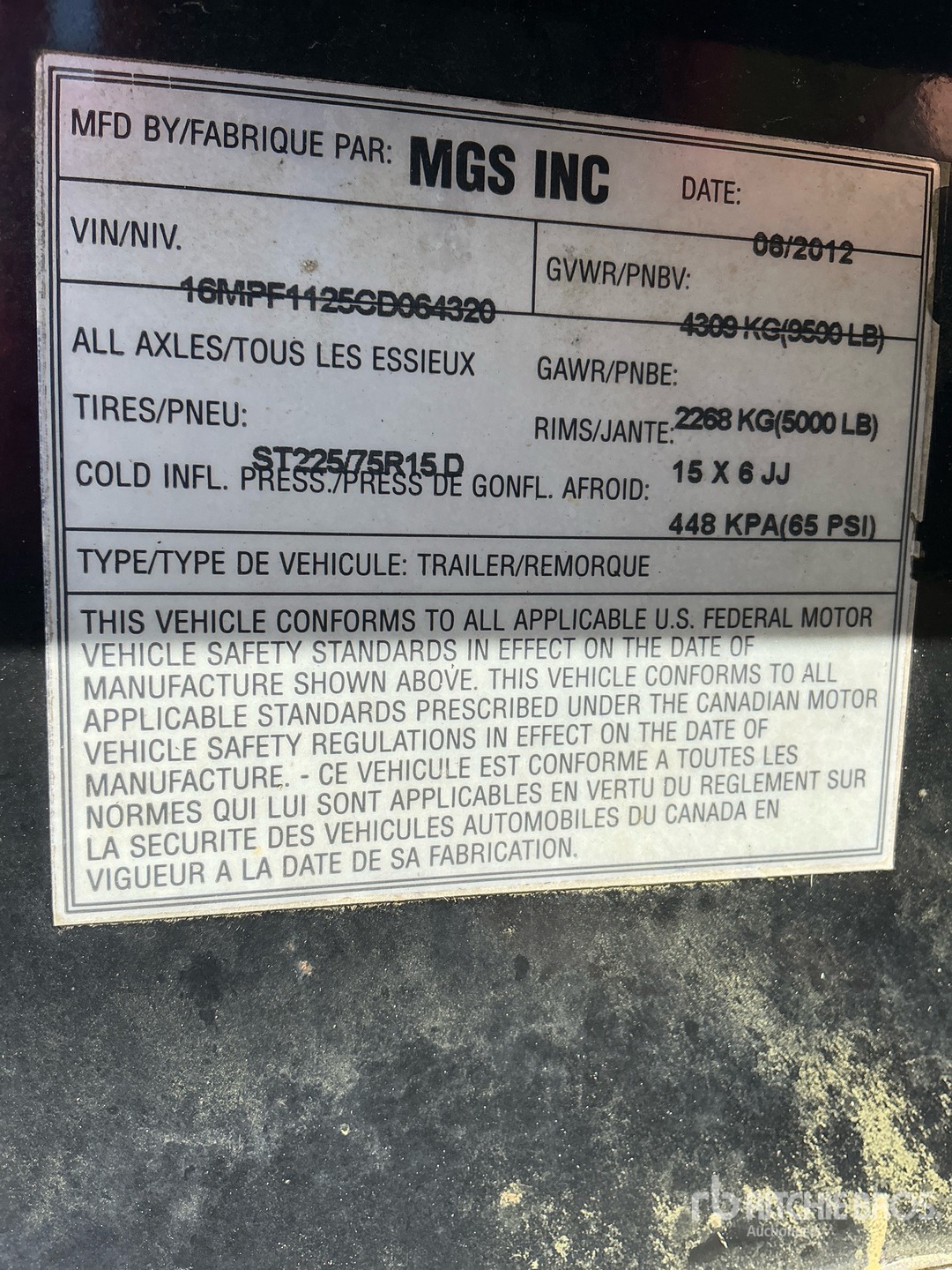 2012 Caterpillar XQ100