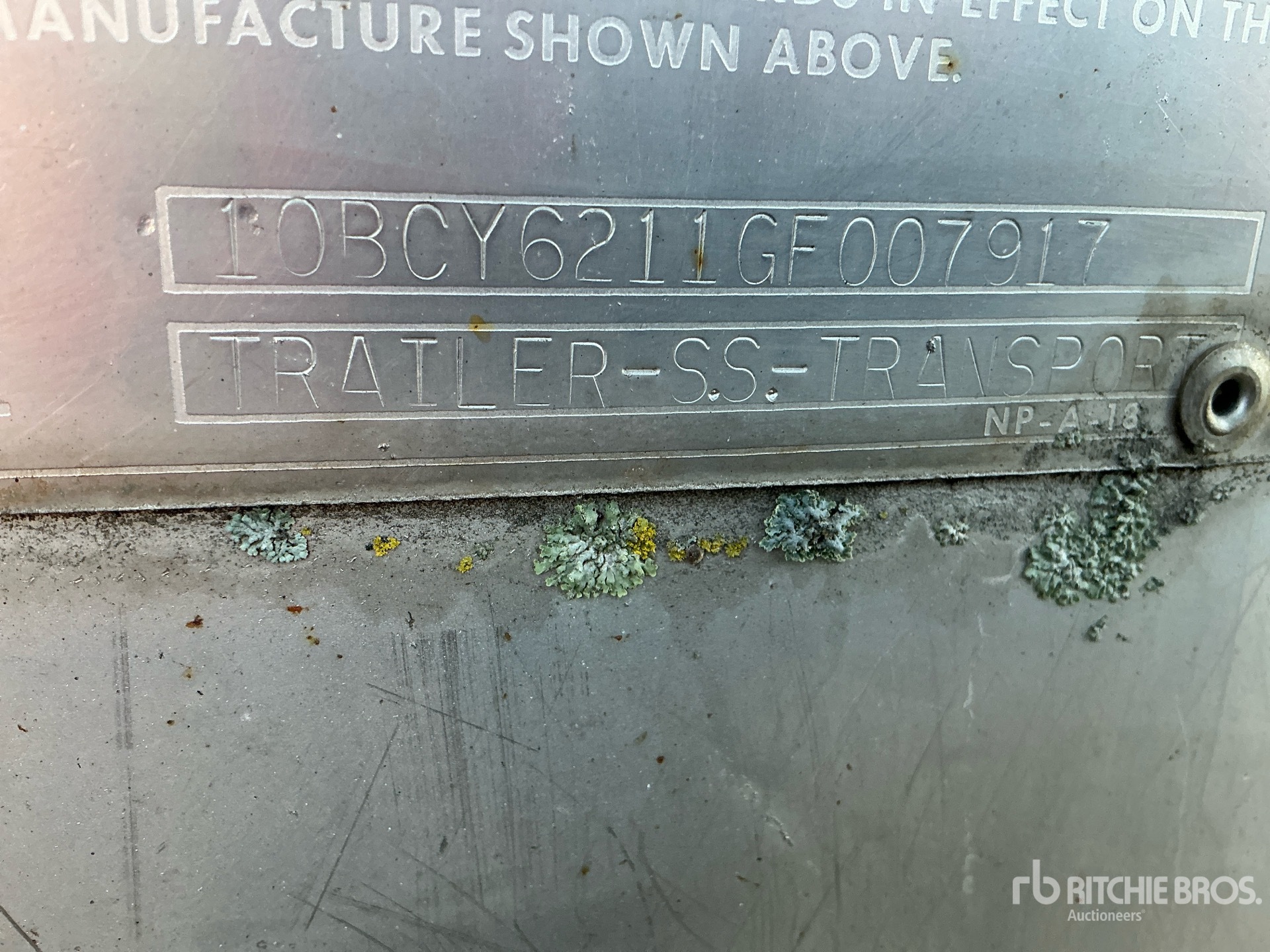1986 Brenner 6200 gal T/A