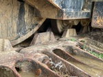 Undercarriage with Left Track Rollers
