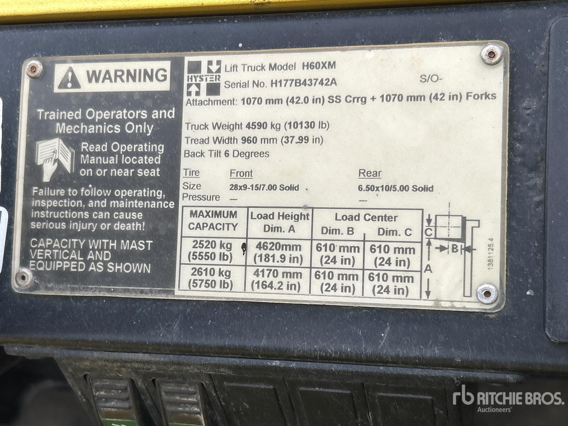 2003 Hyster HX60XM