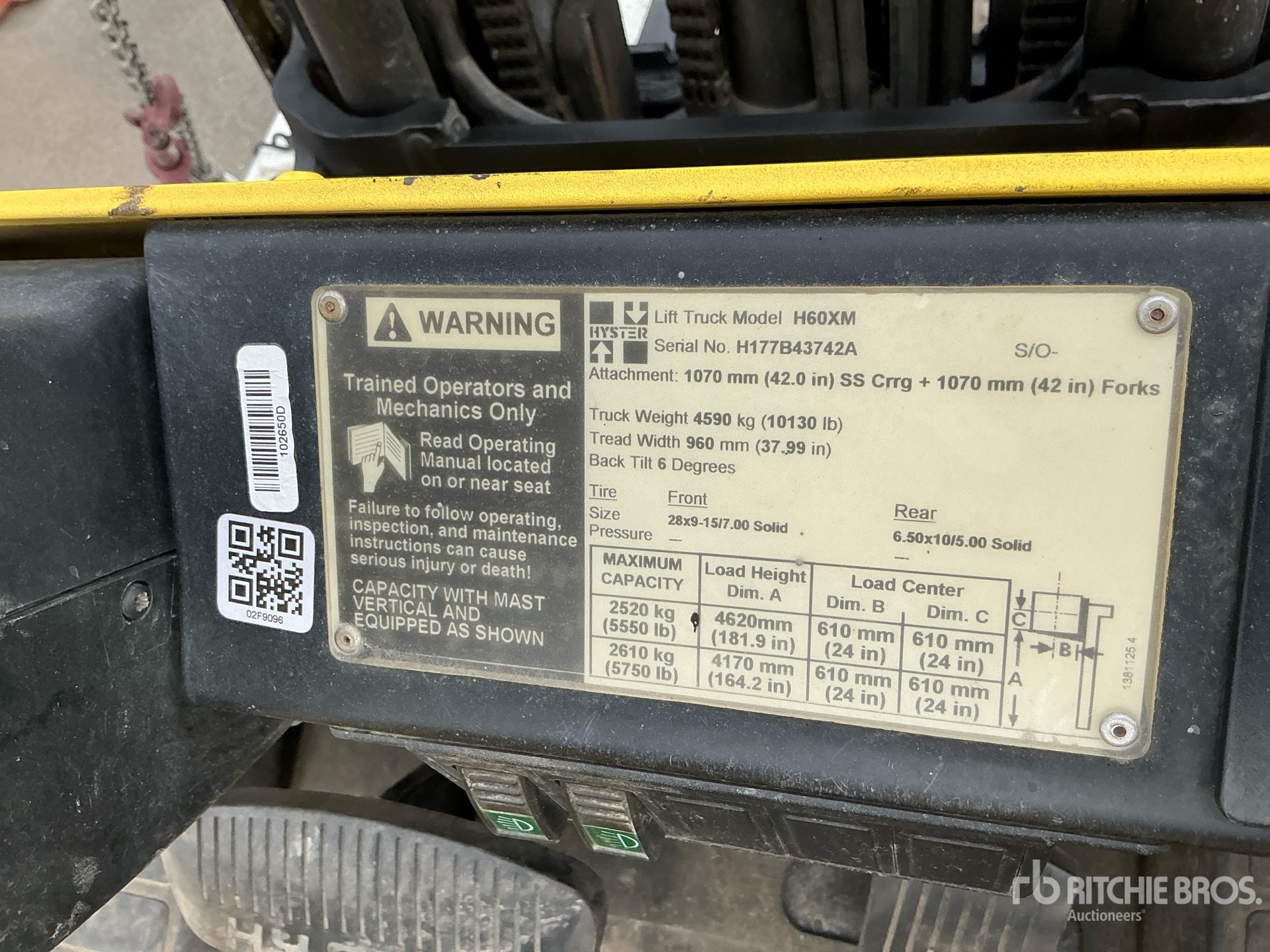2003 Hyster HX60XM