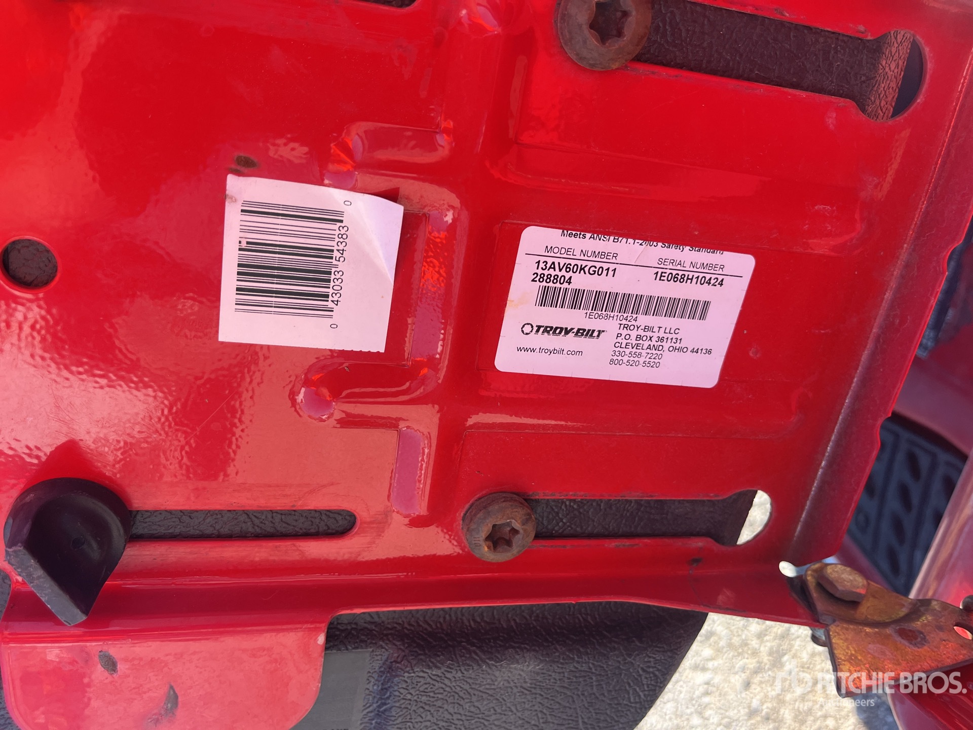 Troy-Bilt RIDE-ON (INOPERABLE)