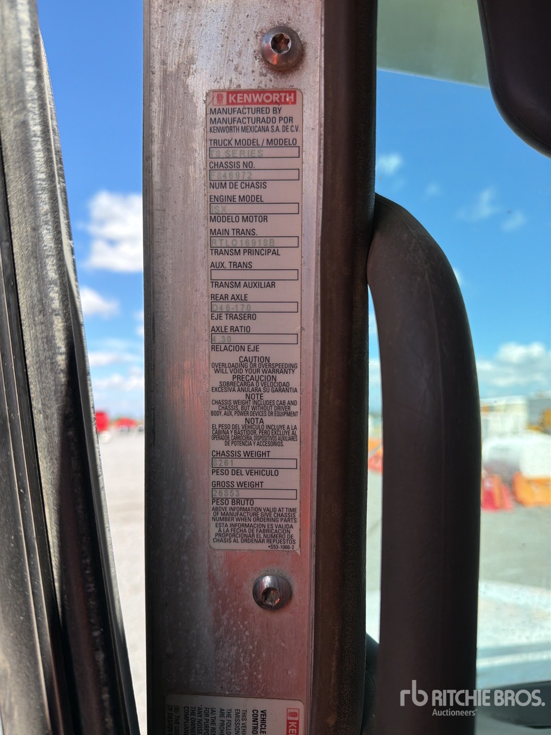 2013 Kenworth T800B