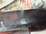 General Appearance with Frame Stamp Serial Number/VIN Photo