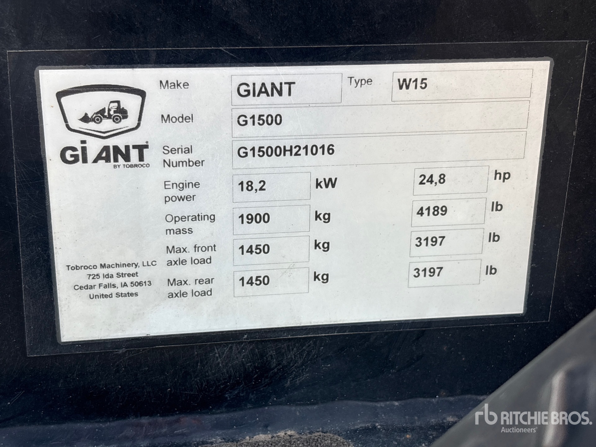 2022 Giant G1500