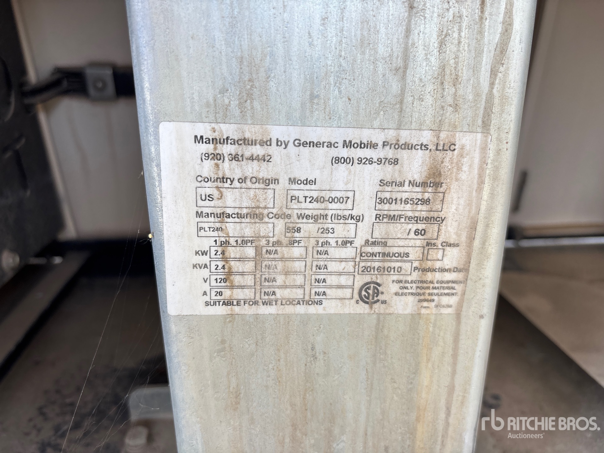 Generac PLT240-0007