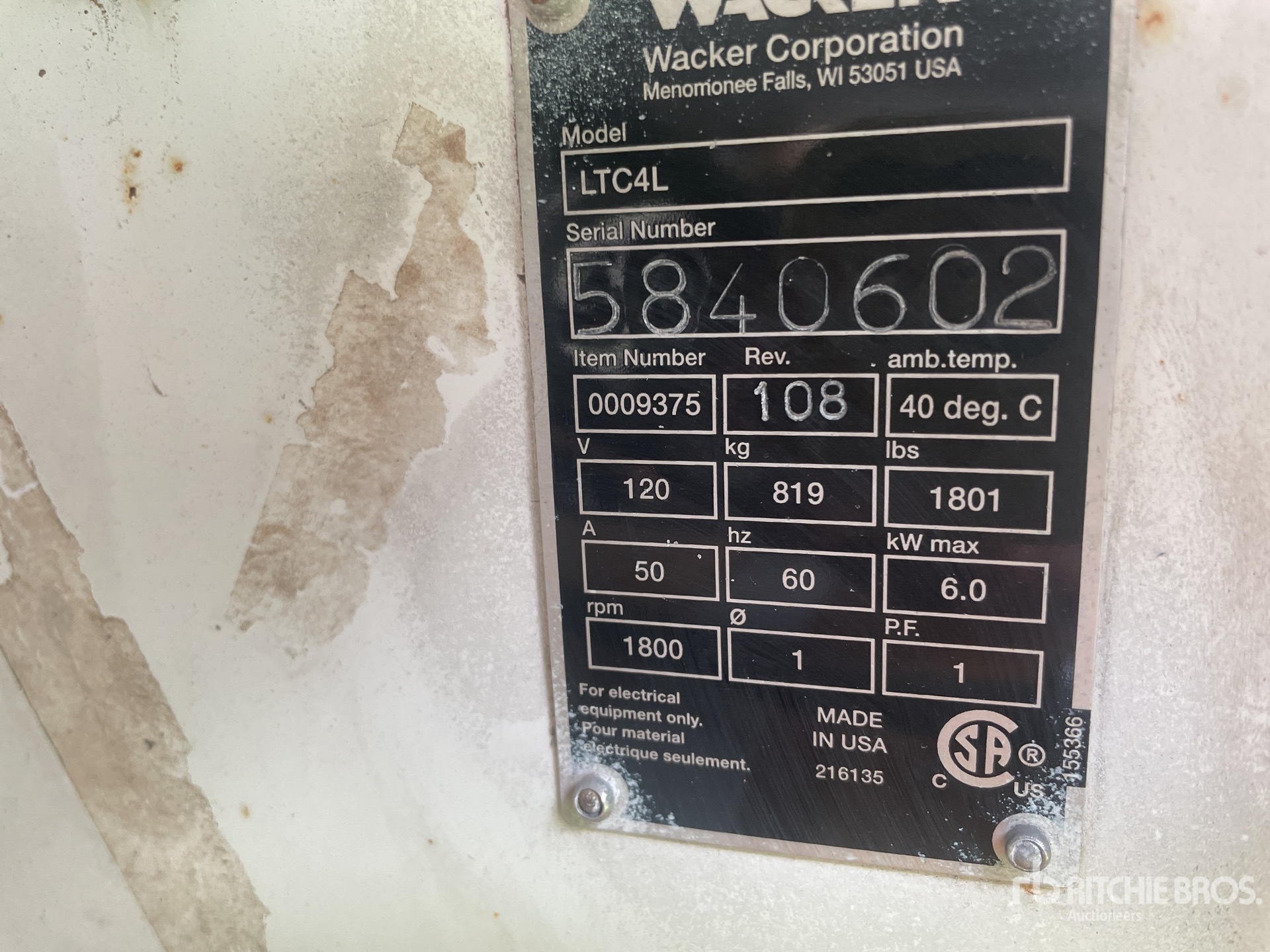 2008 Wacker Neuson LTC-4L