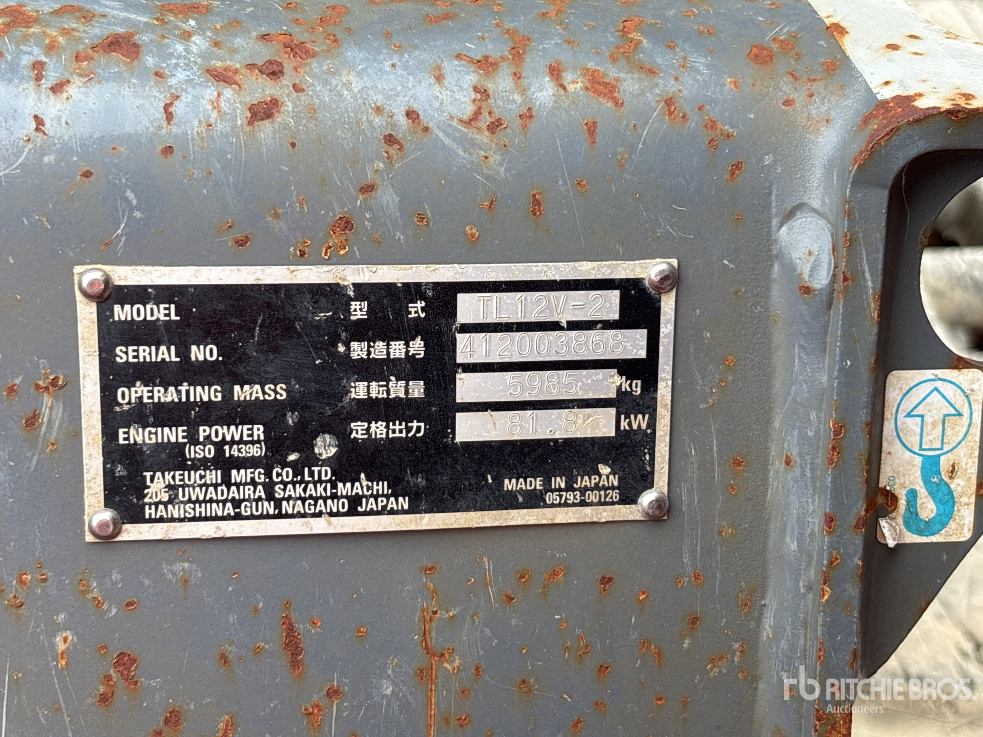 2021 Takeuchi TL12V-2