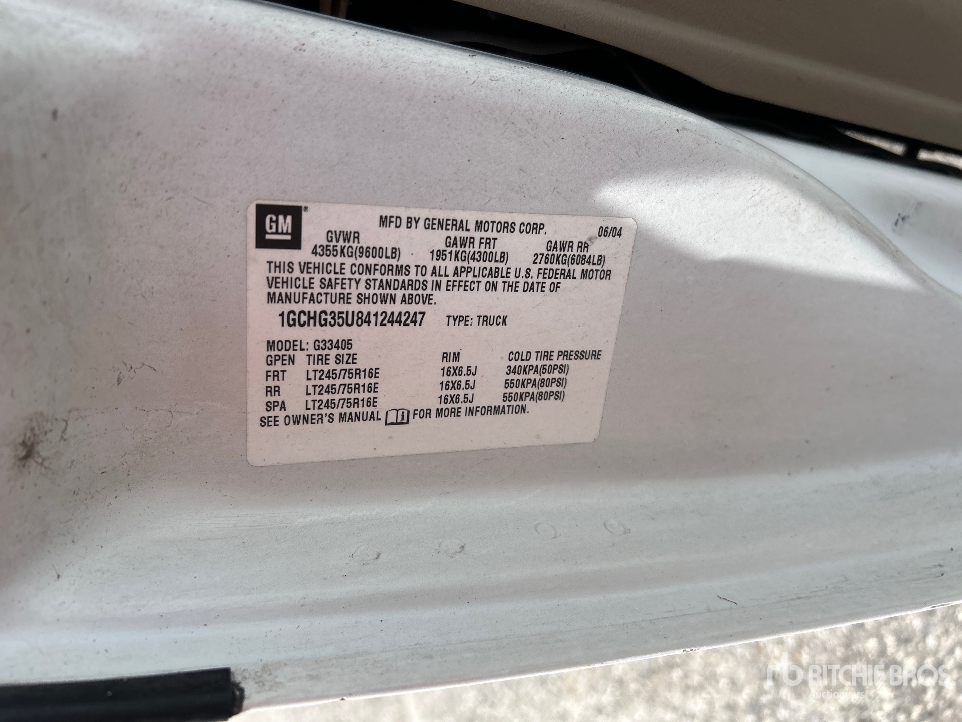 2004 Chevrolet EXPRESS 3500