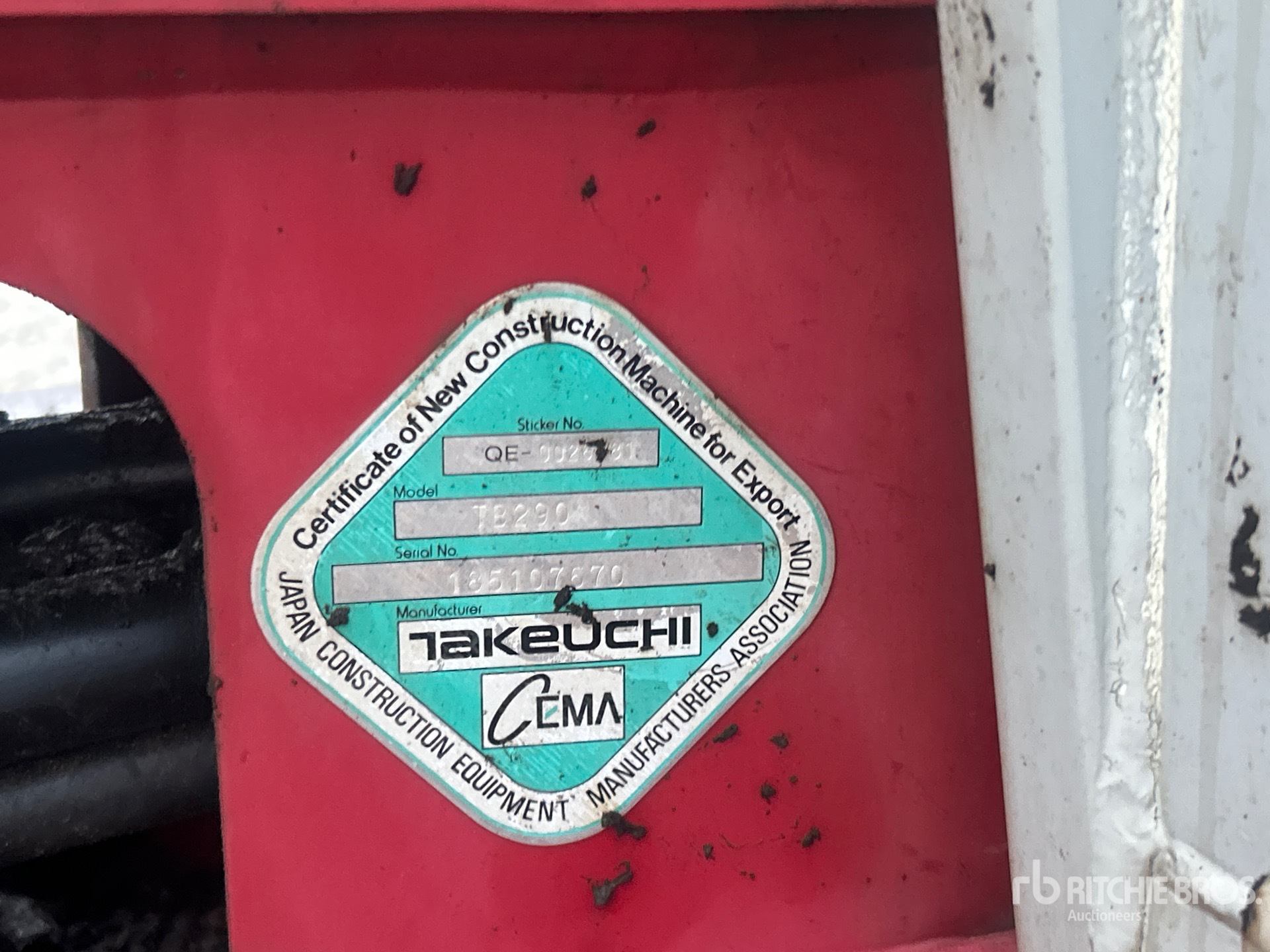 2019 Takeuchi TB290