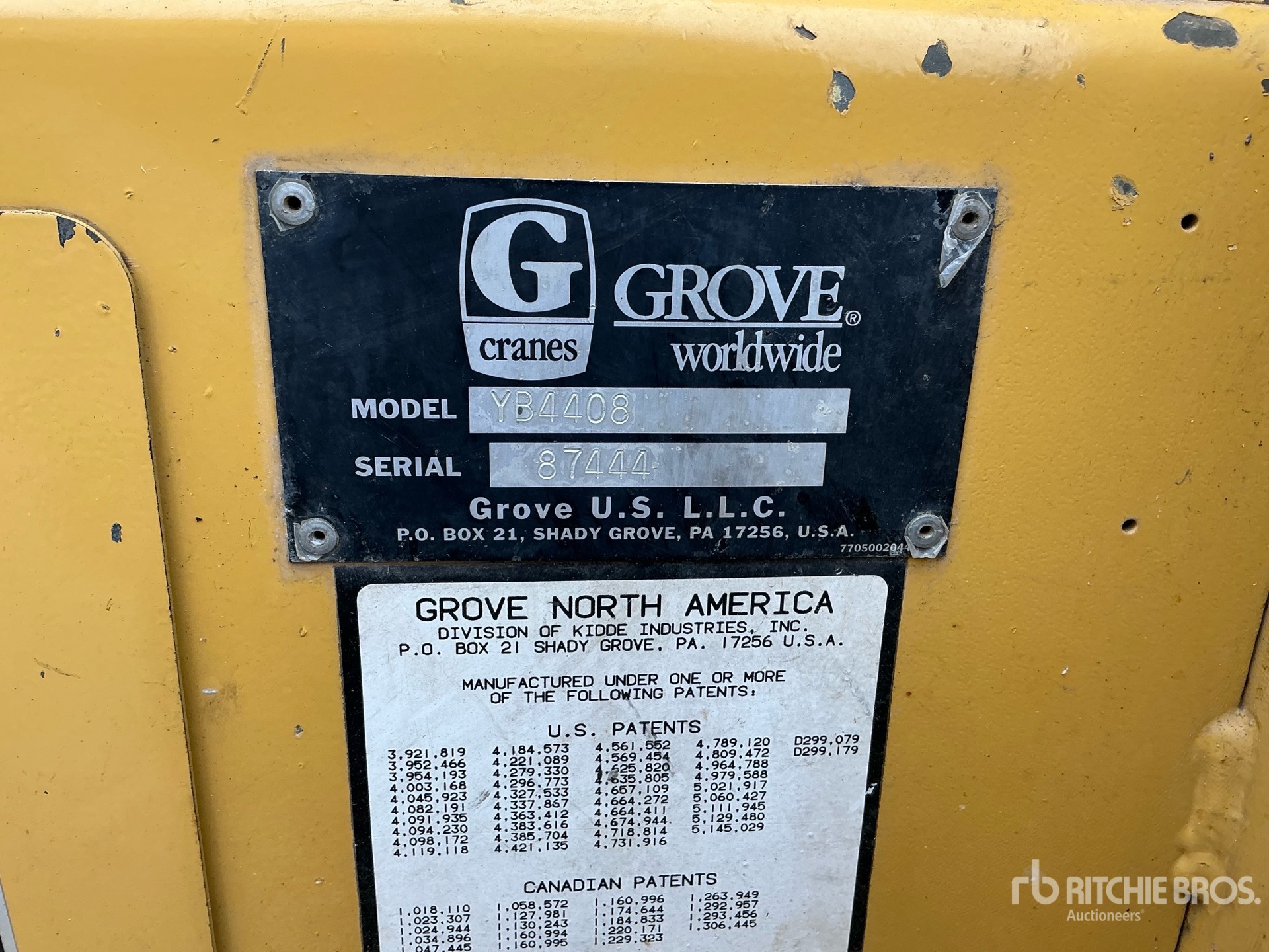 1998 Grove YB4408