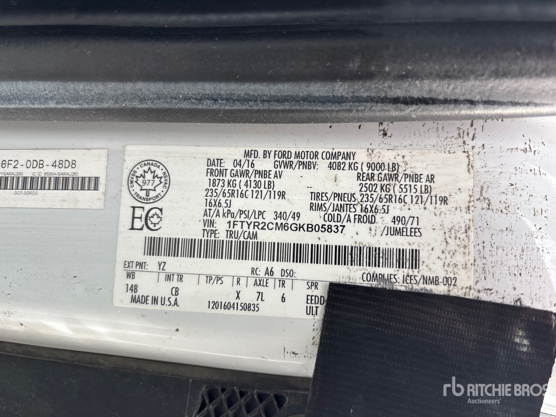 2016 Ford TRANSIT 250