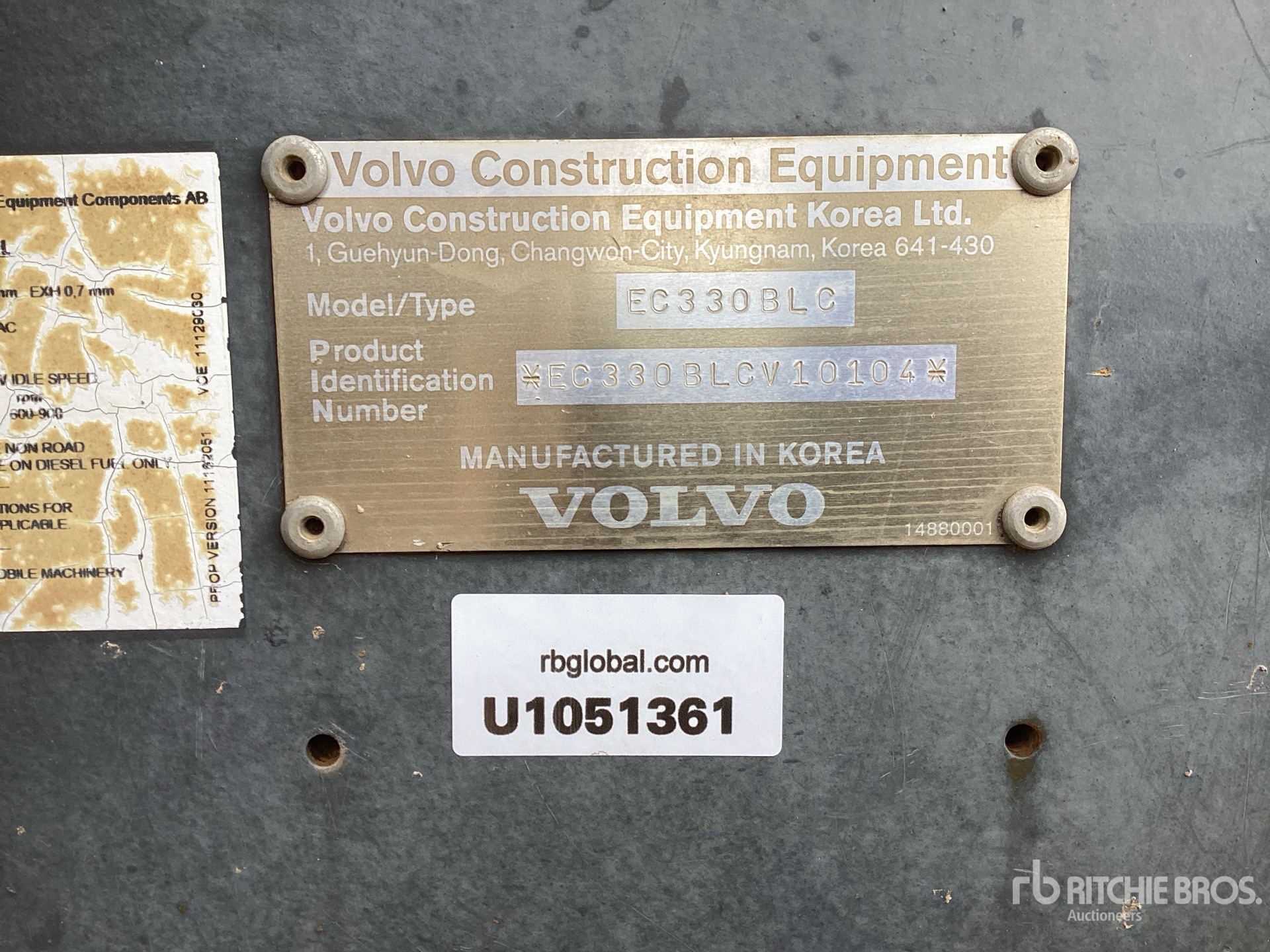 2002 Volvo EC330B LC
