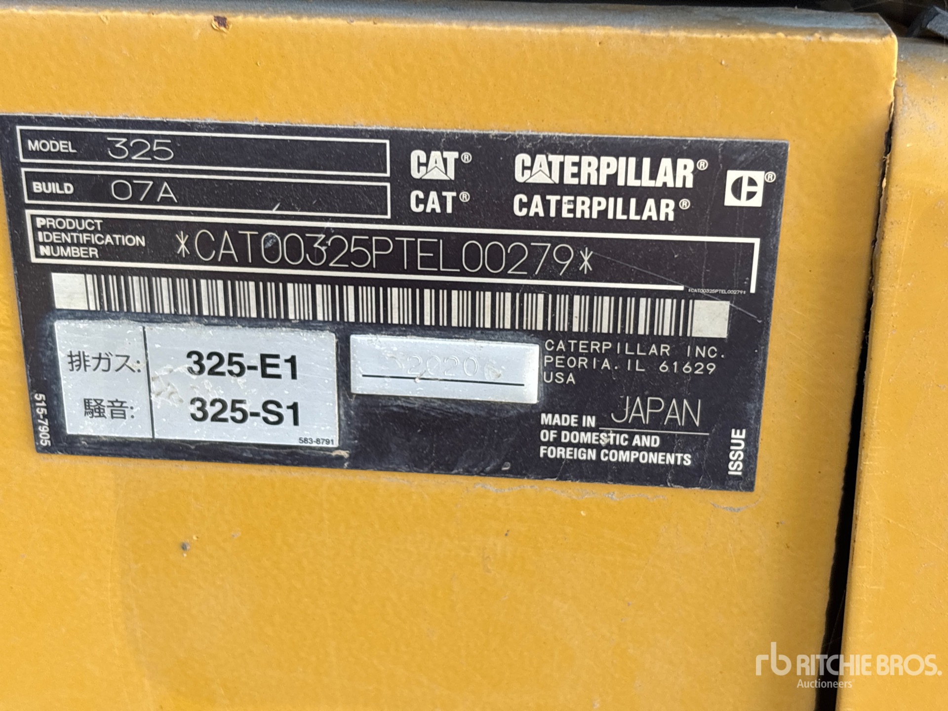 2020 Caterpillar 325