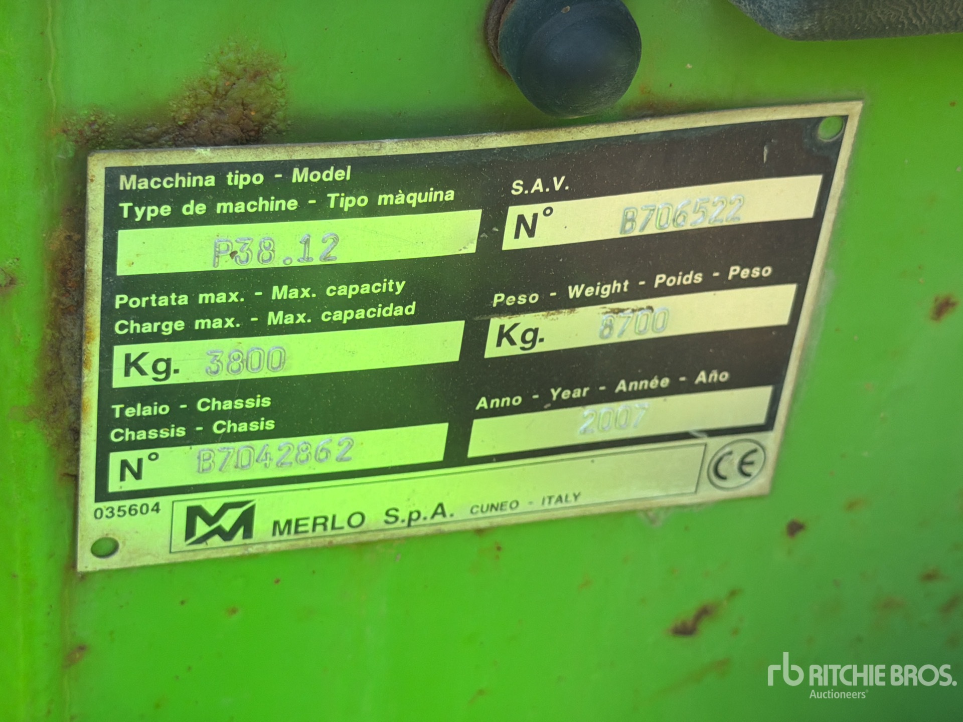 2007 Merlo PANORAMIC P 38.