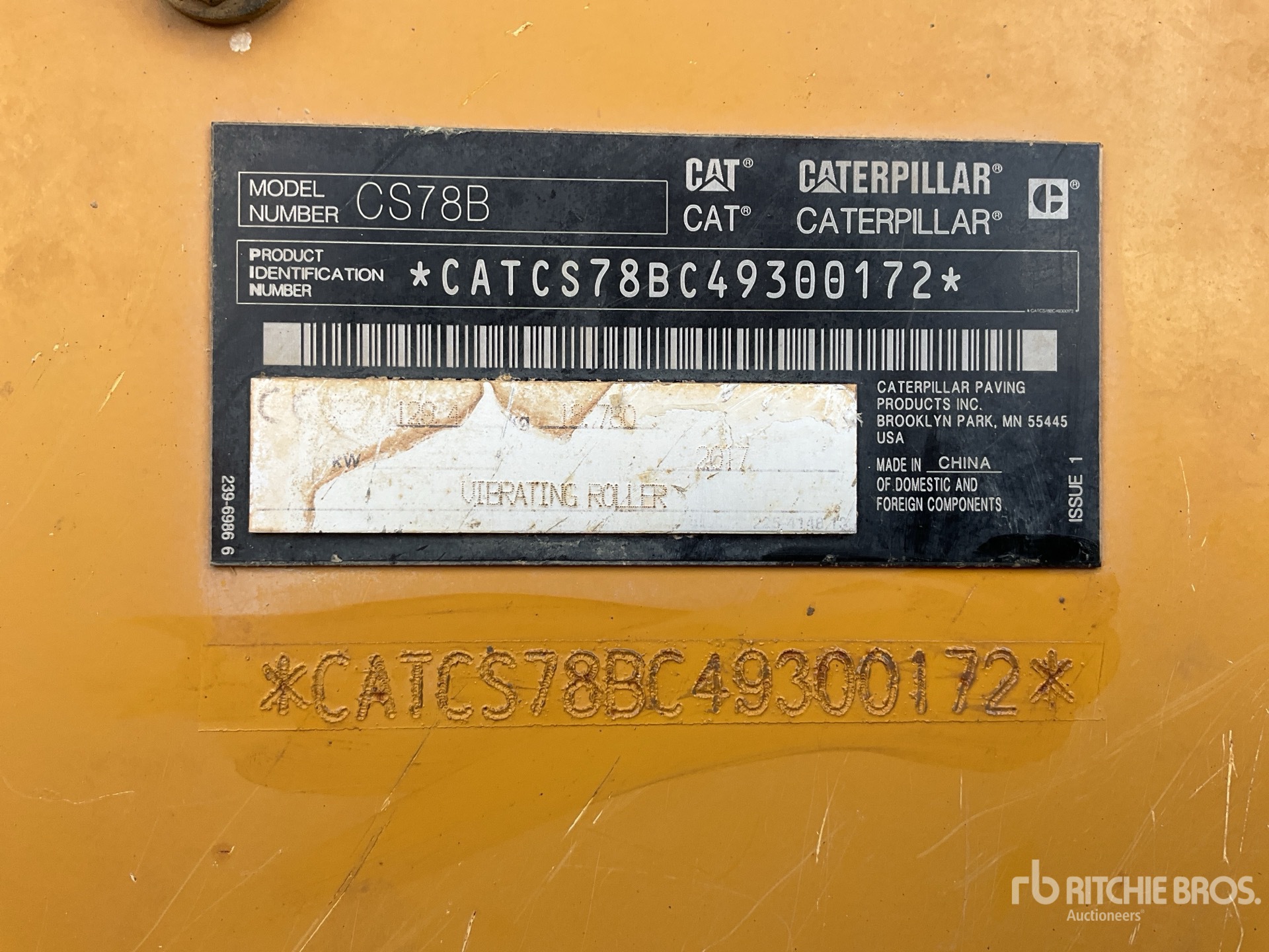 2017 Caterpillar CS78B