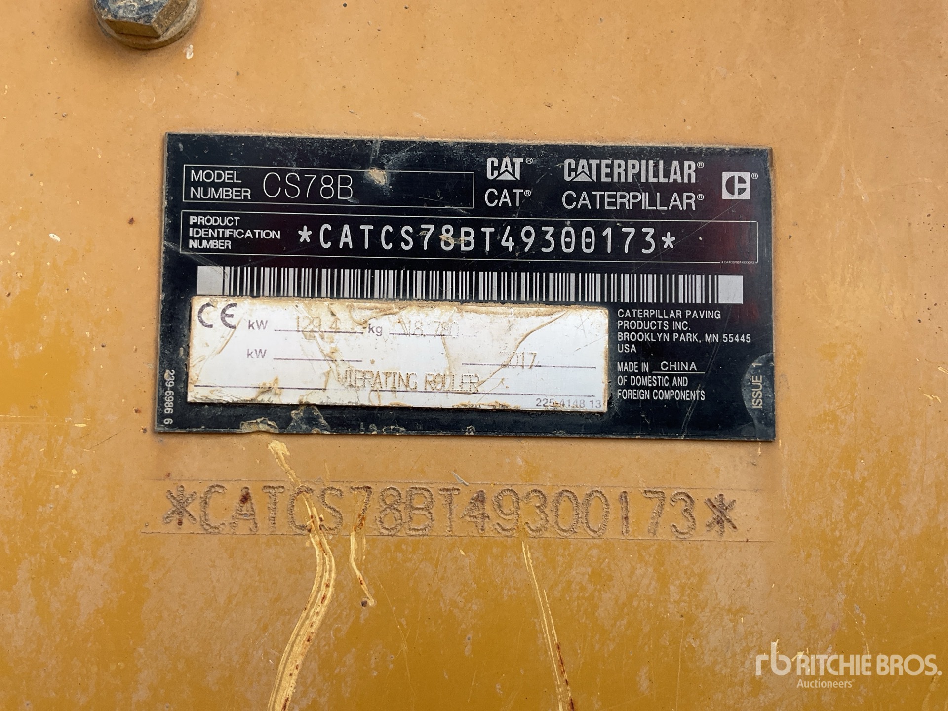 2017 Caterpillar CS78B