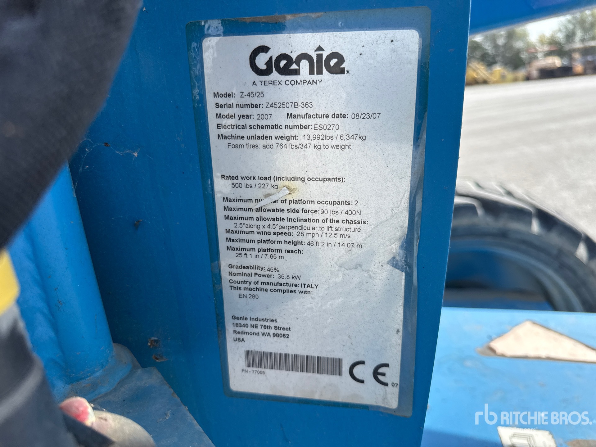 2007 Genie Z-45/25