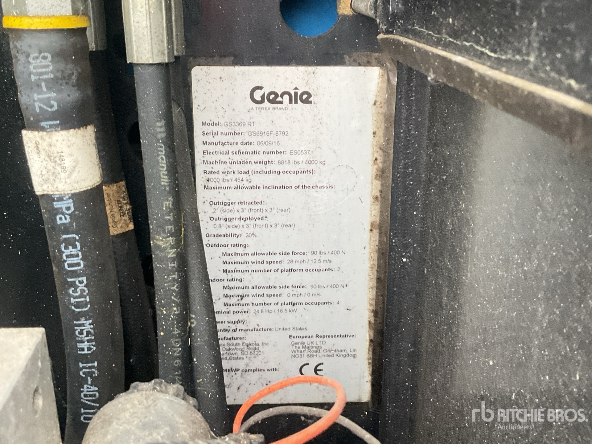 2016 Genie GS-3369RT