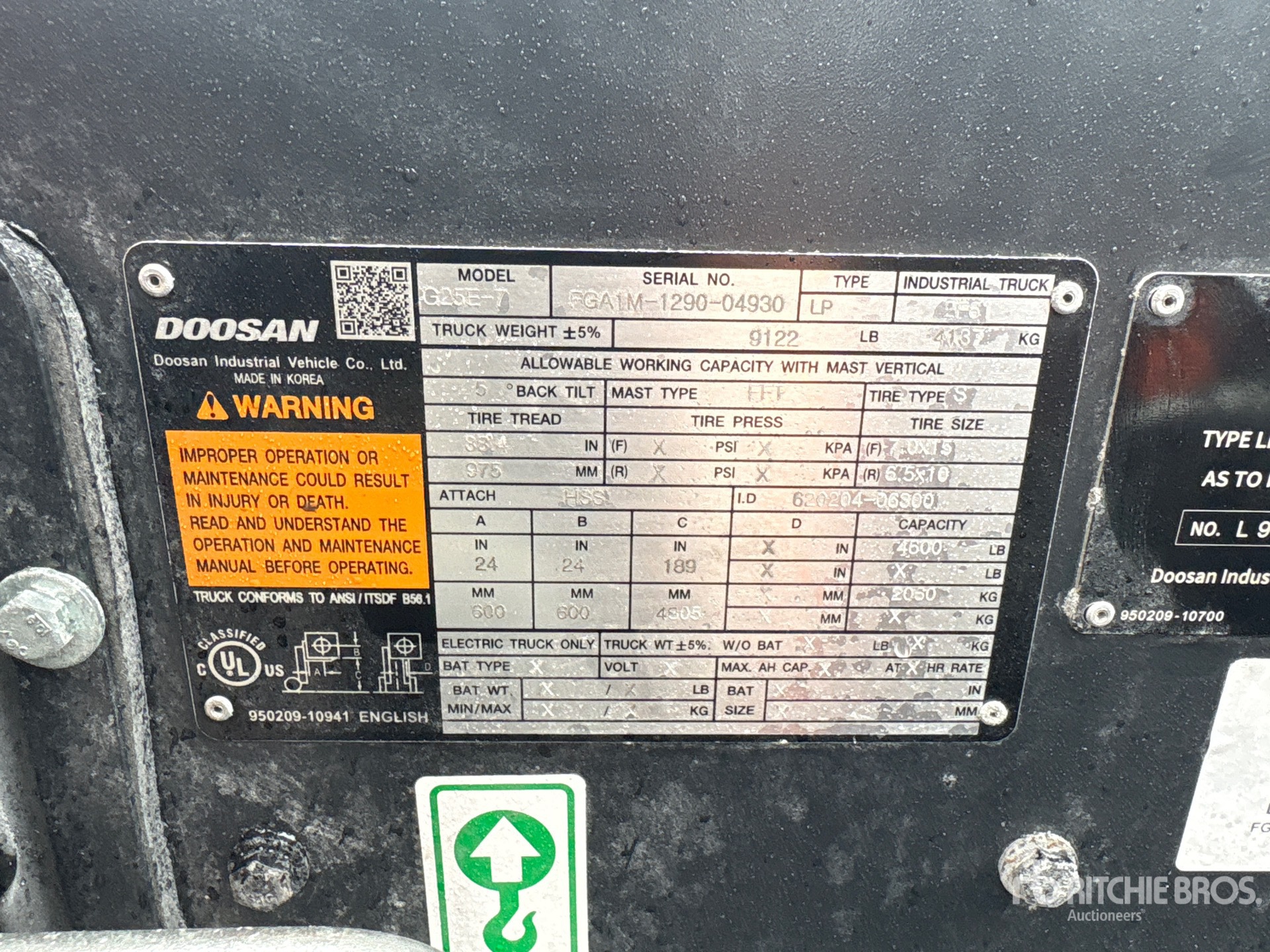 2023 Doosan G25E-7