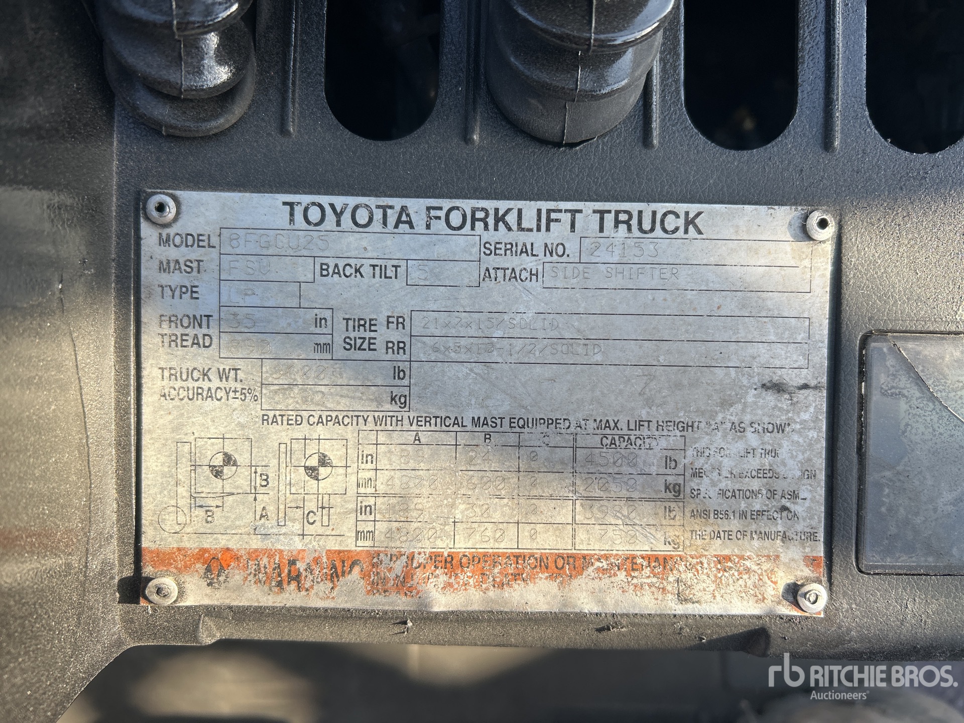 2009 Toyota 8FGCU25