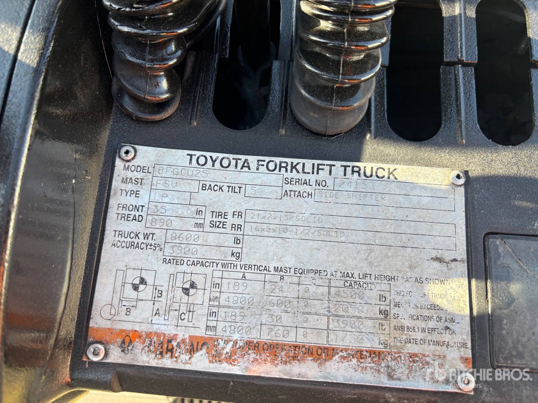 2009 Toyota 8FGCU25