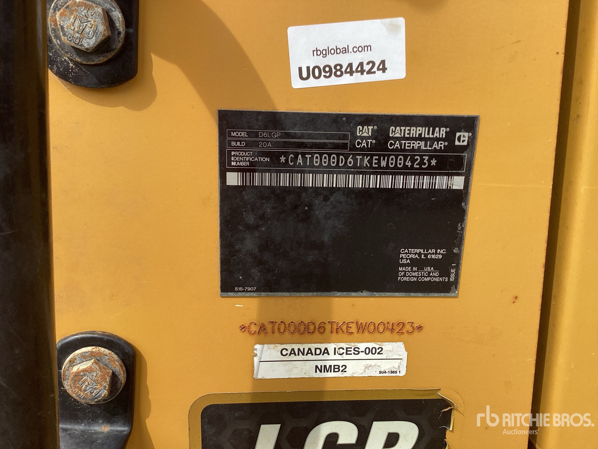 2020 Caterpillar D6 LGP