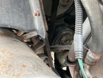Engine with A/C Compressor