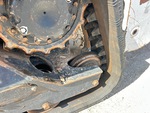 Undercarriage with Rear idler wear
