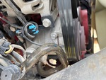 Engine with A/C Compressor