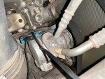 Engine with A/C Compressor