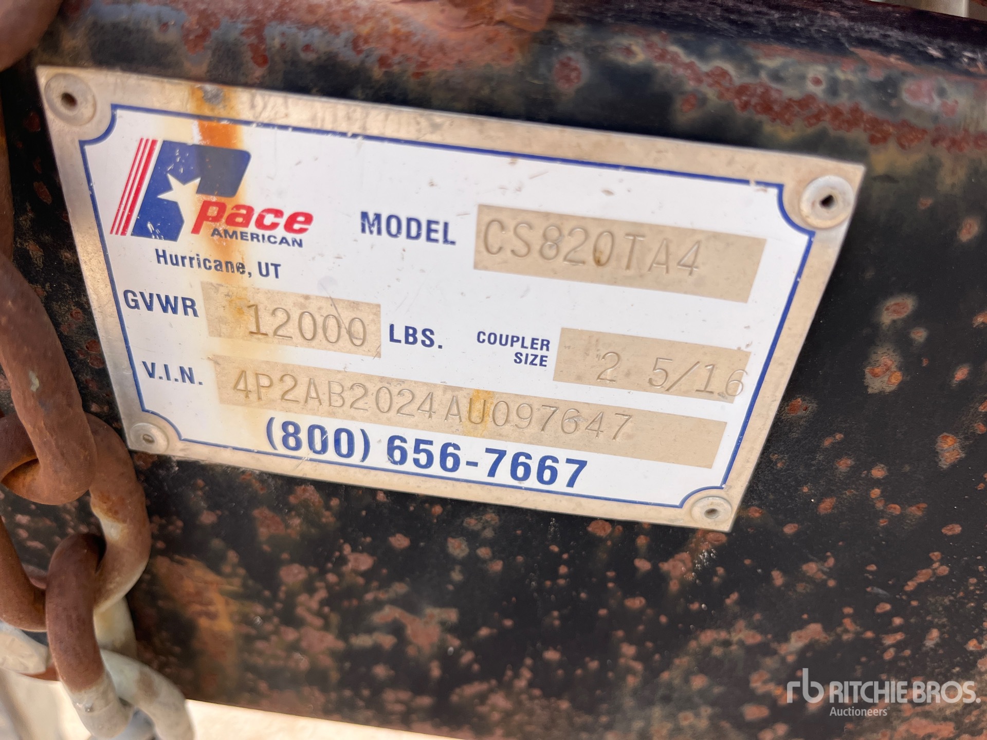 2010 Pace 20 ft T/A