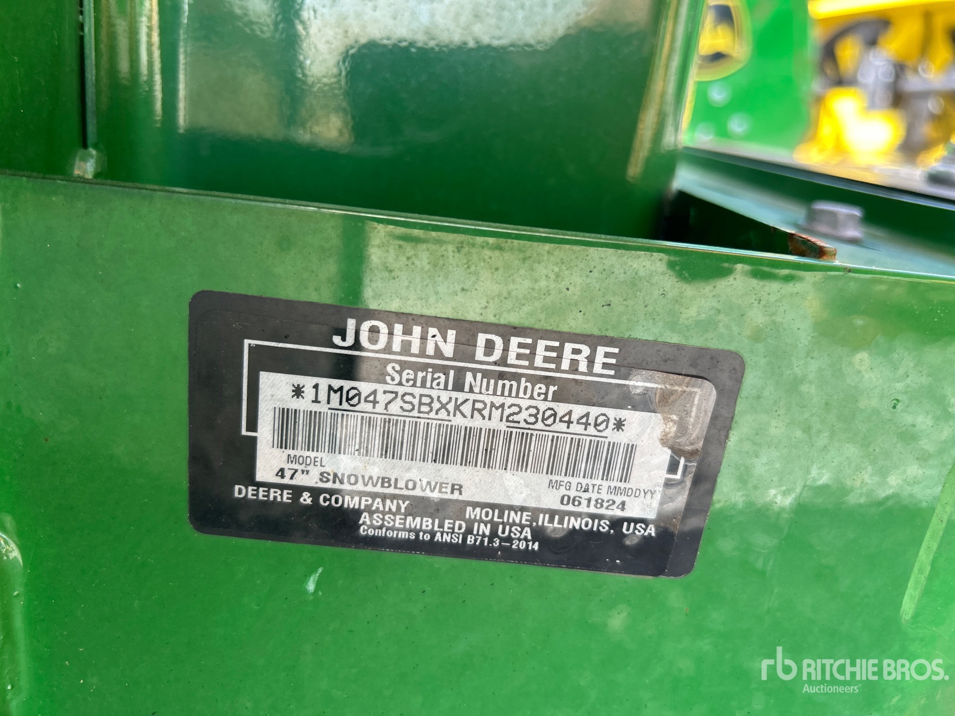 2024 John Deere 47 IN SNOW BLOWER ATTACHMENT