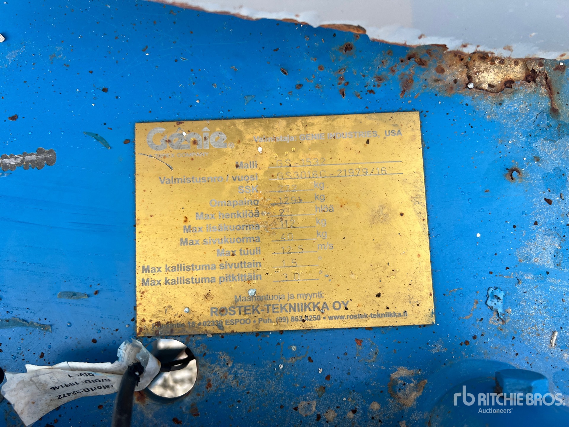 2016 Genie GS-1532
