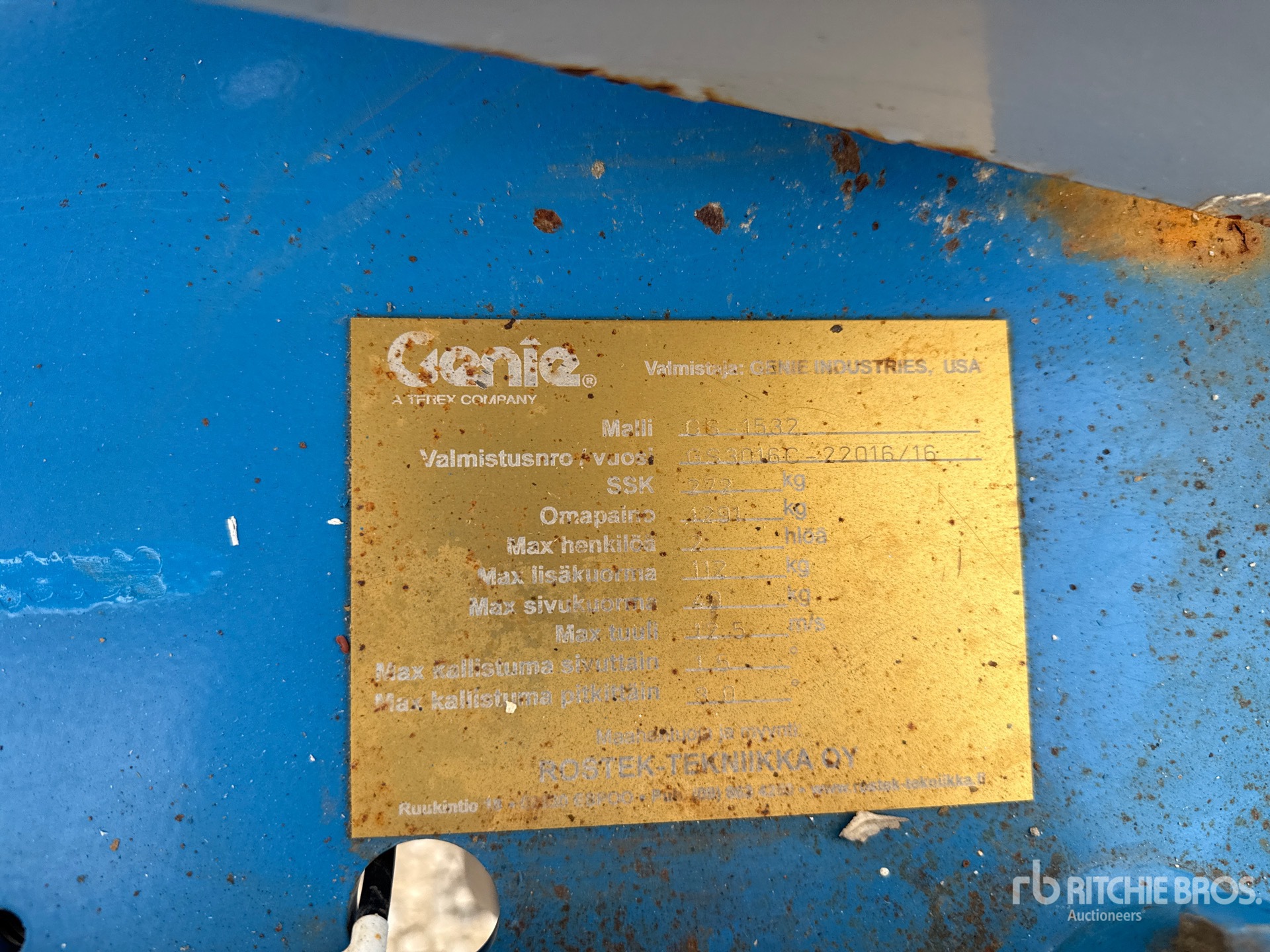 2016 Genie GS-1532