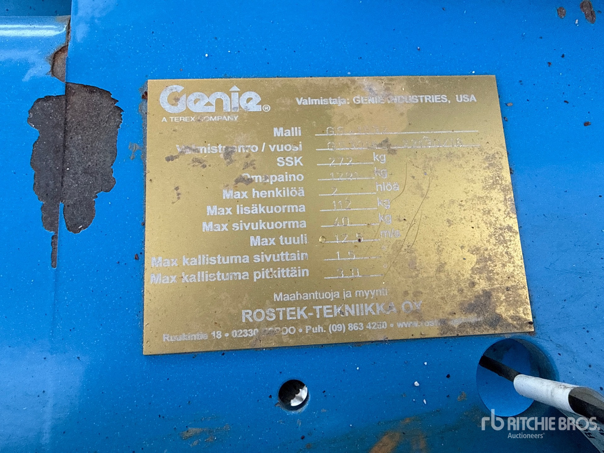 2016 Genie GS-1532