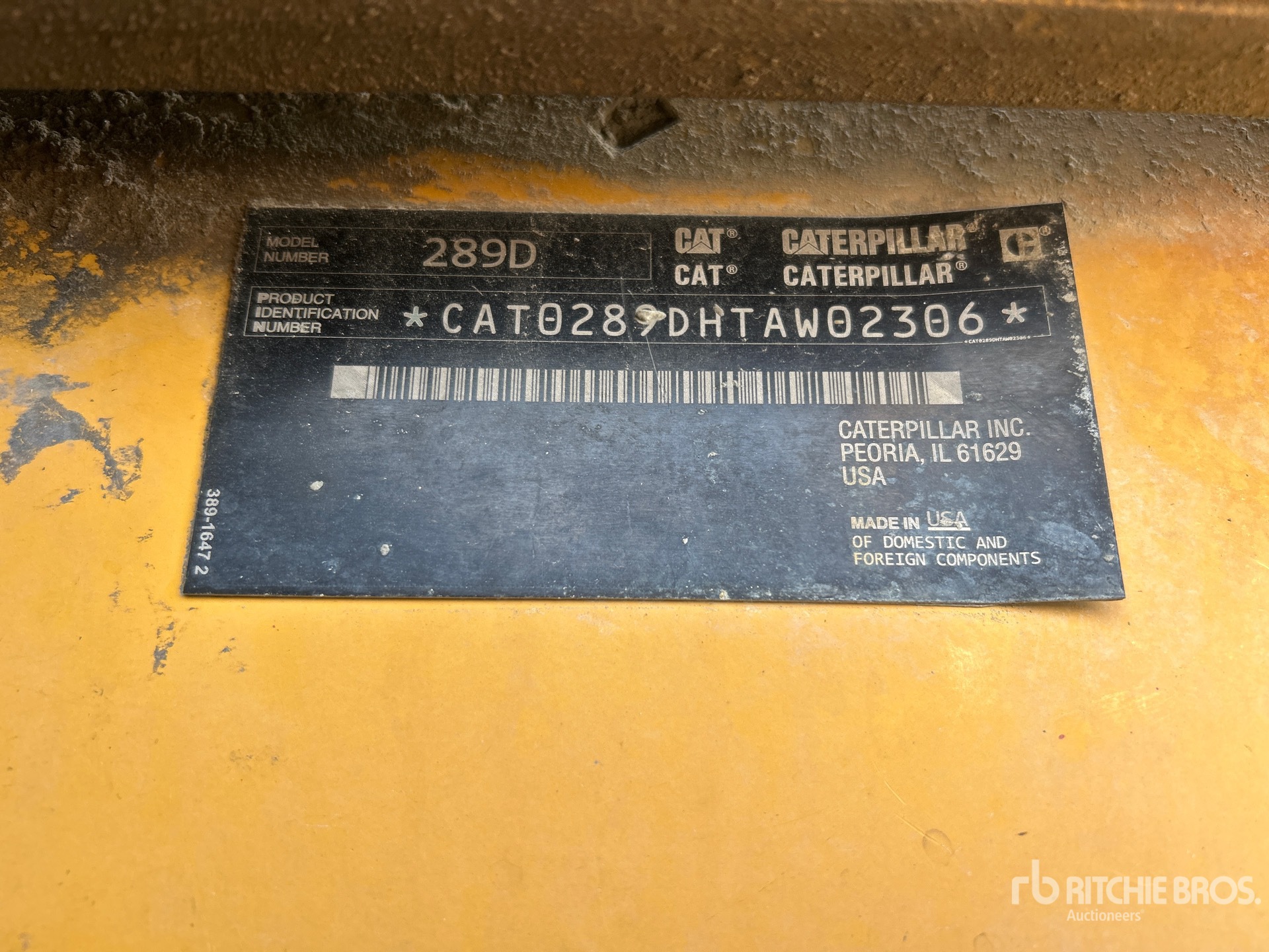 2015 Caterpillar 289D