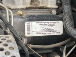 Engine with Emission Certification Label