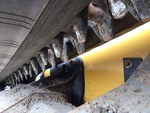 Chassis with Uchwyty prowadzące pasa gumowego