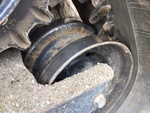 Chassis with Zużycie tylnych kół napinających